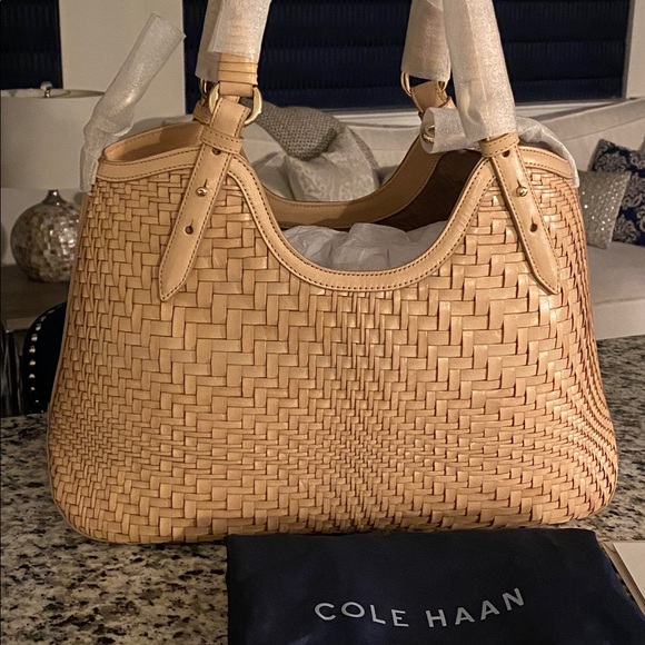✨SOLD!✨Cole Haan✨NWT!✨Genevieve Woven Leather Bag - Picture 5 of 16